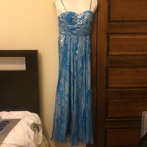 Blue Aidan Mattox long gown